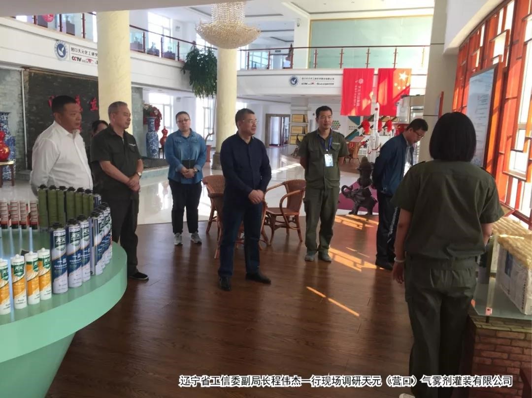 Cheng Weijie visited the exhibition hall of Tanyun Yingkou production base